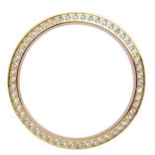 Christina Design London Collect Ø 38 mm Gold-plated Top Ring with 60 White Sapphires